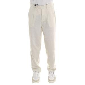 PANTALONE DI LINO BEIGE